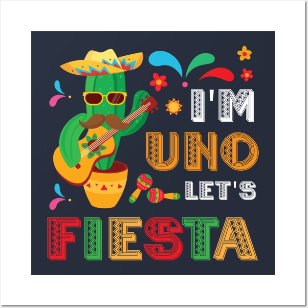 I'm Uno Let's Fiesta, Uno 1st Birthday Wall Art by chidadesign